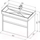 Миниатюра изображения товара Тумба под умывальник Aquanet Nova Lite 85 / 249937 (с 2 ящиками)