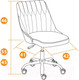 Миниатюра изображения товара Кресло офисное Tetchair Swan флок (серый)