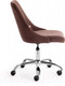 Миниатюра изображения товара Кресло офисное Tetchair Swan флок (коричневый)