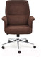 Миниатюра изображения товара Кресло офисное Tetchair York флок (коричневый)