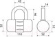 Миниатюра изображения товара Замок навесной БУЛАТ ВС 323