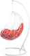 Миниатюра изображения товара Кресло подвесное BiGarden Kokos White (красная подушка)