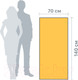 Миниатюра изображения товара Полотенце Clam P004 70х140 (желтый)