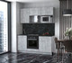 Миниатюра изображения товара Кухонный гарнитур Интерлиния Мила 1.7 ВТ (бетон/бетон/кастилло темный)