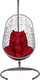 Миниатюра изображения товара Кресло подвесное BiGarden Easy Gray (подушка бордовая)