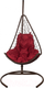 Миниатюра изображения товара Кресло подвесное BiGarden Wind Brown (подушка бордовая)