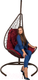 Миниатюра изображения товара Кресло подвесное BiGarden Wind Brown (подушка бордовая)