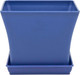 Миниатюра изображения товара Кашпо BOTANICA Blok + поддон (9.5x8см, синий)