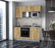 Миниатюра изображения товара Кухонный гарнитур Интерлиния Мила 1.7 ВТ (дуб золото/дуб золото/опал светлый)