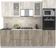 Миниатюра изображения товара Кухонный гарнитур Интерлиния Мила 2.5 ВТ (дуб белый/дуб серый/опал светлый)