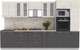 Миниатюра изображения товара Кухонный гарнитур Интерлиния Мила 3.4 ВТ (вудлайн кремовый/антрацит/бискайская сосна)