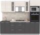 Миниатюра изображения товара Кухонный гарнитур Интерлиния Мила 2.4 ВТ (вудлайн кремовый/антрацит/опал светлый)