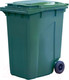 Миниатюра изображения товара Контейнер для мусора Эдванс 360л, с крышкой (пластик, зеленый)