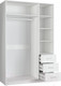 Миниатюра изображения товара Шкаф Евва УН-03-01/B (белый)