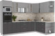 Миниатюра изображения товара Кухонный гарнитур Интерлиния Мила 1.88x3.0 правая (серебристый/антрацит/опал светлый)