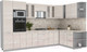 Миниатюра изображения товара Кухонный гарнитур Интерлиния Мила 1.88x3.4 правая (вудлайн кремовый/вудлайн кремовый/опал светлый)