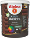 Миниатюра изображения товара Лазурь для древесины Alpina Аква (900мл, палисандр)