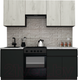 Миниатюра изображения товара Кухонный гарнитур ВерсоМебель Эко-8 2.0 (дуб крафт белый/антрацит/ст.мрамор итальянский)