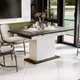 Миниатюра изображения товара Обеденный стол ТриЯ Детройт Тип 1 (белый/ателье темный)