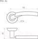 Миниатюра изображения товара Ручка дверная Нора-М AL 99А AL / 15297 (матовый никель)