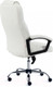 Миниатюра изображения товара Кресло офисное Tetchair Bergamo кожзам (хром/белый 36-01)