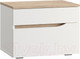 Миниатюра изображения товара Прикроватная тумба Mobi Муссон 16.03 (белый PE шагрень/дуб эндгрейн элегантный)