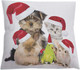 Миниатюра изображения товара Наволочка декоративная JoyArty Новогодние питомцы / sl_20310