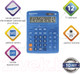 Миниатюра изображения товара Калькулятор Brauberg Extra-12-BU / 250482 (синий)