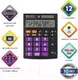 Миниатюра изображения товара Калькулятор Brauberg Ultra Color-12-BKPR / 250501 (черный/фиолетовый)
