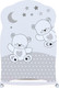 Миниатюра изображения товара Детская кроватка VDK Funny Bears колесо-качалка и ящик (белый)