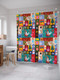 Миниатюра изображения товара Шторка-занавеска для ванны JoyArty Праздник в красках / sc_78663