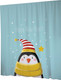 Миниатюра изображения товара Шторка-занавеска для ванны JoyArty Пингвин в новогоднюю ночь / sc_290615