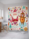 Миниатюра изображения товара Шторка-занавеска для ванны JoyArty Новогодние краски / sc_20031