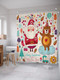 Миниатюра изображения товара Шторка-занавеска для ванны JoyArty Новогодние краски / sc_20031