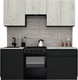 Миниатюра изображения товара Кухонный гарнитур ВерсоМебель Эко-7 1.9 (дуб крафт белый/антрацит/ст.мрамор итальянский)