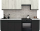 Миниатюра изображения товара Кухонный гарнитур ВерсоМебель Эко-7 2.5 (дуб крафт белый/антрацит/ст.мрамор итальянский)