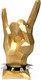 Миниатюра изображения товара Объемная модель Paperraz Жест Коза / PP-2JKO-GLD (золото)