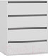 Миниатюра изображения товара Комод Интермебель Рио-1 Р-001 (белый/графит серый)