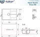 Миниатюра изображения товара Мойка кухонная Ulgran Quartz Prima 750-06 (трюфель)