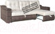Миниатюра изображения товара Диван Асмана Камертон-1 трансформер 1.3x0.65 правый (банни 06/бел глессе)