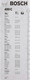 Миниатюра изображения товара Щетки стеклоочистителя Bosch 3397005160