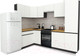Миниатюра изображения товара Кухонный гарнитур ВерсоМебель Эко-7 1.4x2.6 левая (белый фасадный/ст.золотистый дуб)