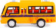 Миниатюра изображения товара Автобус игрушечный Полесье Школьный инерционный со светом и звуком / 79909 (инерционный)