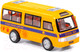 Миниатюра изображения товара Автобус игрушечный Полесье Школьный инерционный со светом и звуком / 79909 (инерционный)