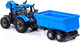 Миниатюра изображения товара Трактор игрушечный Полесье Прогресс инерционный с прицепом / 91277 (синий)