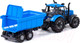 Миниатюра изображения товара Трактор игрушечный Полесье Прогресс инерционный с прицепом / 91277 (синий)