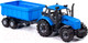 Миниатюра изображения товара Трактор игрушечный Полесье Прогресс инерционный с прицепом / 91277 (синий)