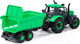Миниатюра изображения товара Трактор игрушечный Полесье Прогресс с прицепом / 91284 (зеленый)