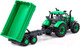 Миниатюра изображения товара Трактор игрушечный Полесье Прогресс с бортовым прицепом / 91260 (зеленый)
