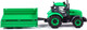 Миниатюра изображения товара Трактор игрушечный Полесье Прогресс с бортовым прицепом / 91260 (зеленый)